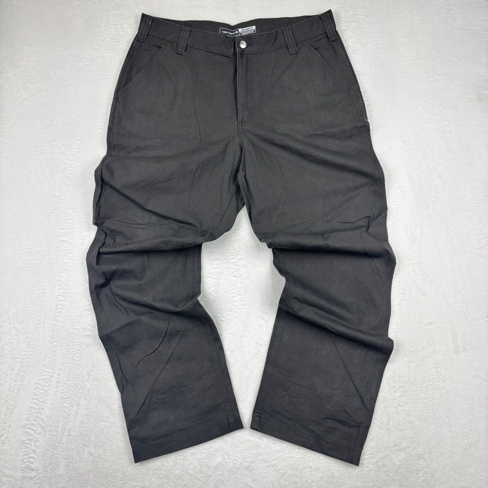 Carhartt Mens Relaxed Fit Carpenter Pants CharcoalGray 36x32 Workwear VTG Style